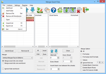 Merge Excel Files screenshot 2