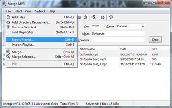 Merge MP3 screenshot 2