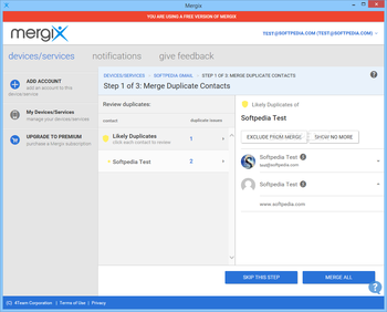 Mergix Duplicate Contacts Remover screenshot 4