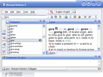 Merriam-Webster Collegiate Dictionary screenshot