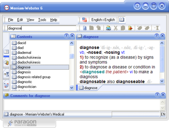Merriam-Webster Medical Dictionary screenshot