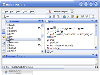 Merriam-Webster Pocket English Explanatory Dictionary screenshot