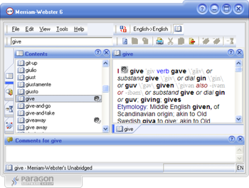 Merriam-Webster Unabridged Dictionary screenshot