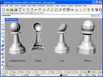 MeshCAD for Rhino screenshot