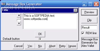 Message Box Generator screenshot