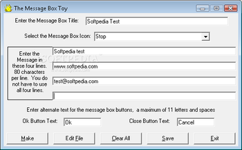 Message Box Toy screenshot