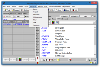 Message Organizer Deluxe screenshot 4