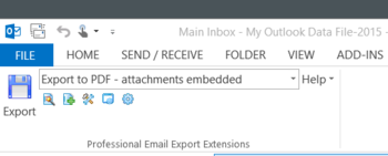 MessageExport for Outlook screenshot