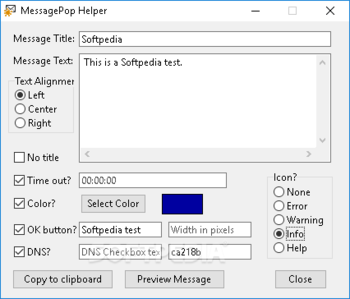 MessagePop screenshot