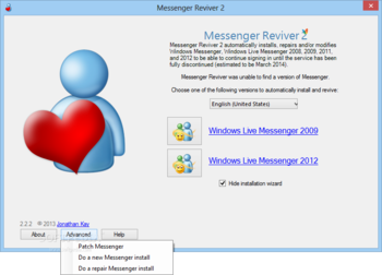 Messenger Reviver screenshot