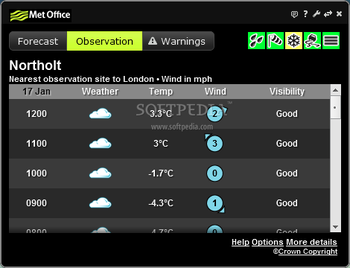 Met Office Desktop Widget screenshot 2