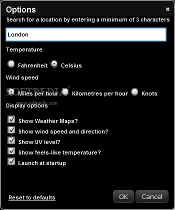 Met Office Desktop Widget screenshot 3