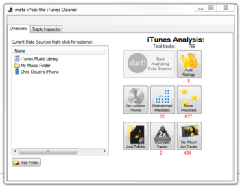 Meta-iPod the iTunes Cleaner screenshot