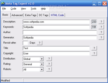 Meta Tag Expert screenshot