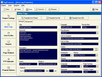 Meta Tag Promoter screenshot