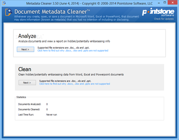 Metadata Cleaner screenshot