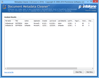 Metadata Cleaner screenshot 3