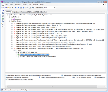 Metadata Explorer screenshot