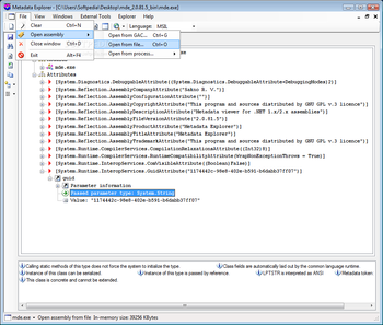 Metadata Explorer screenshot 2