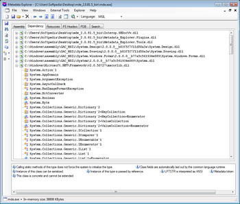 Metadata Explorer screenshot 3