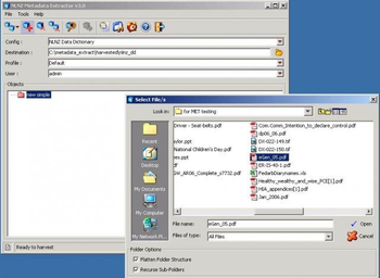 Metadata Extraction Tool screenshot