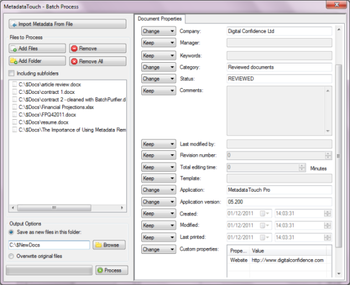 MetadataTouch screenshot 2