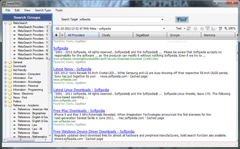 MetaFind screenshot