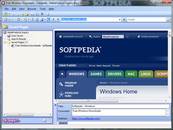 MetaProducts Inquiry Basic Edition screenshot