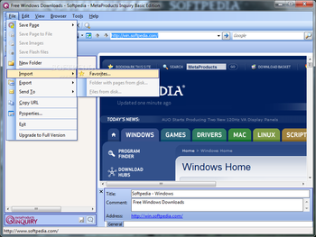 MetaProducts Inquiry Basic Edition screenshot 2