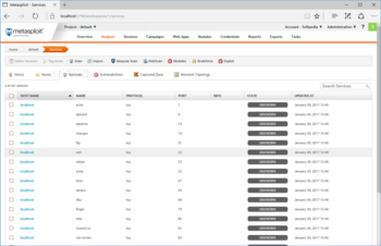 Metasploit Community screenshot 3