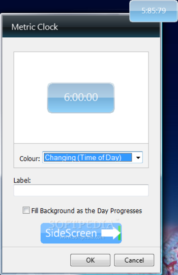 Metric Clock 2 Gadget screenshot 2
