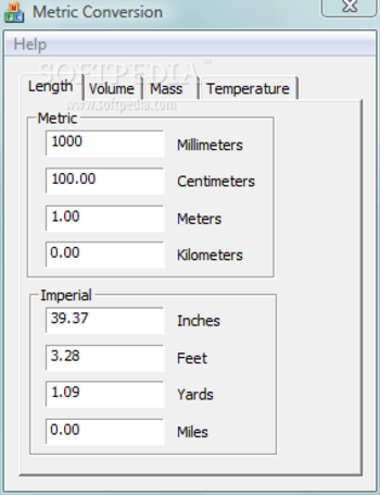 Metric Conversion screenshot