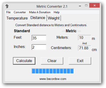 Metric Converter screenshot 2