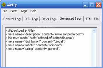 Metty Meta Tag Maker screenshot 2