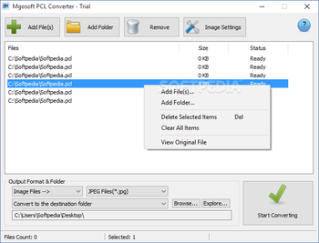 Mgosoft PCL Converter screenshot