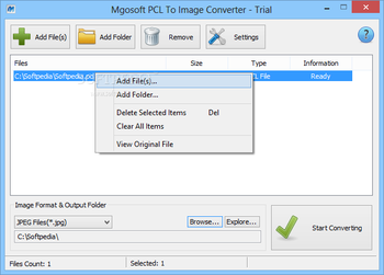 Mgosoft PCL To Image Converter screenshot