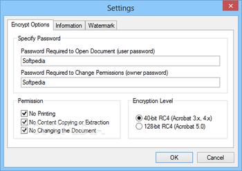 Mgosoft PDF Encrypt screenshot 2