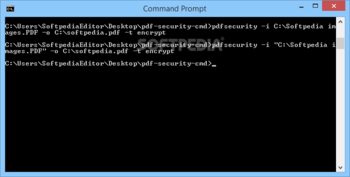 Mgosoft PDF Security Command Line screenshot