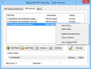 Mgosoft PDF Security screenshot 2