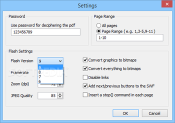 Mgosoft PDF To Flash Converter screenshot 3