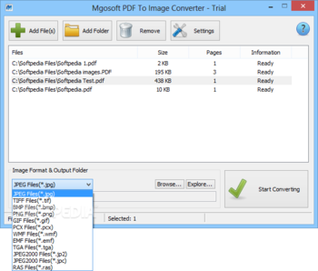 Mgosoft PDF To Image Converter screenshot 2