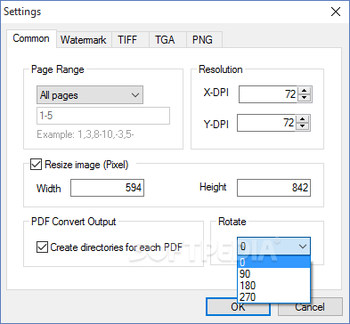 Mgosoft PDF To TIFF Converter screenshot 2