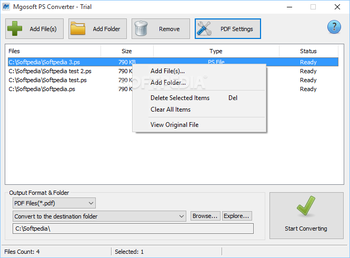 Mgosoft PS Converter screenshot