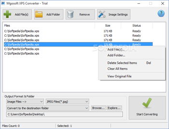 Mgosoft XPS Converter screenshot