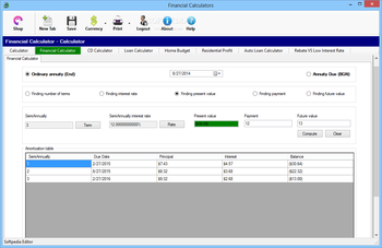 MHS Financial Calculators screenshot