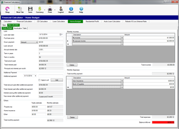 MHS Financial Calculators screenshot