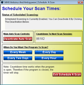 MHX Antivirus and Antispyware screenshot 3
