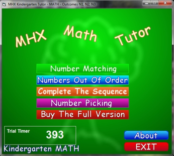 MHX Math Tutor - Kindergarten screenshot