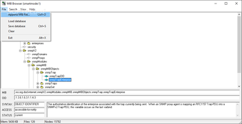 MIB Browser screenshot 2