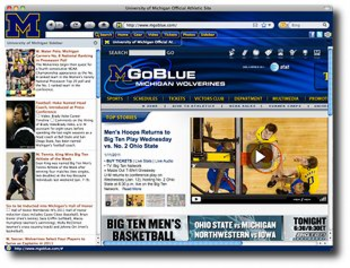 Michigan University IE Browser Theme screenshot 2